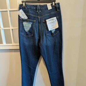 Good American Good Waist Indigo203 Skinny Jeans NWT